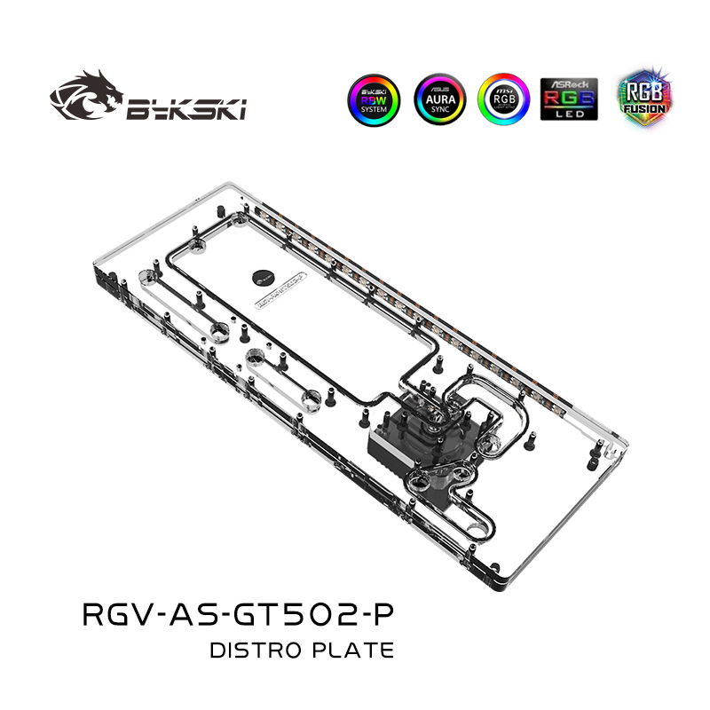 Distro Plate Ddc Pump Combo - Bykski-Plaque de Distro en Acrylique pour