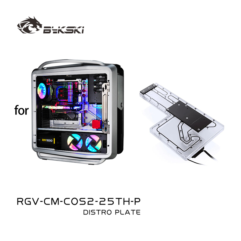 Distro Plate Ddc Pump Combo - BYKSKI RGV-CM-COS2-25TH-P Réservoir acrylique utilisé pour